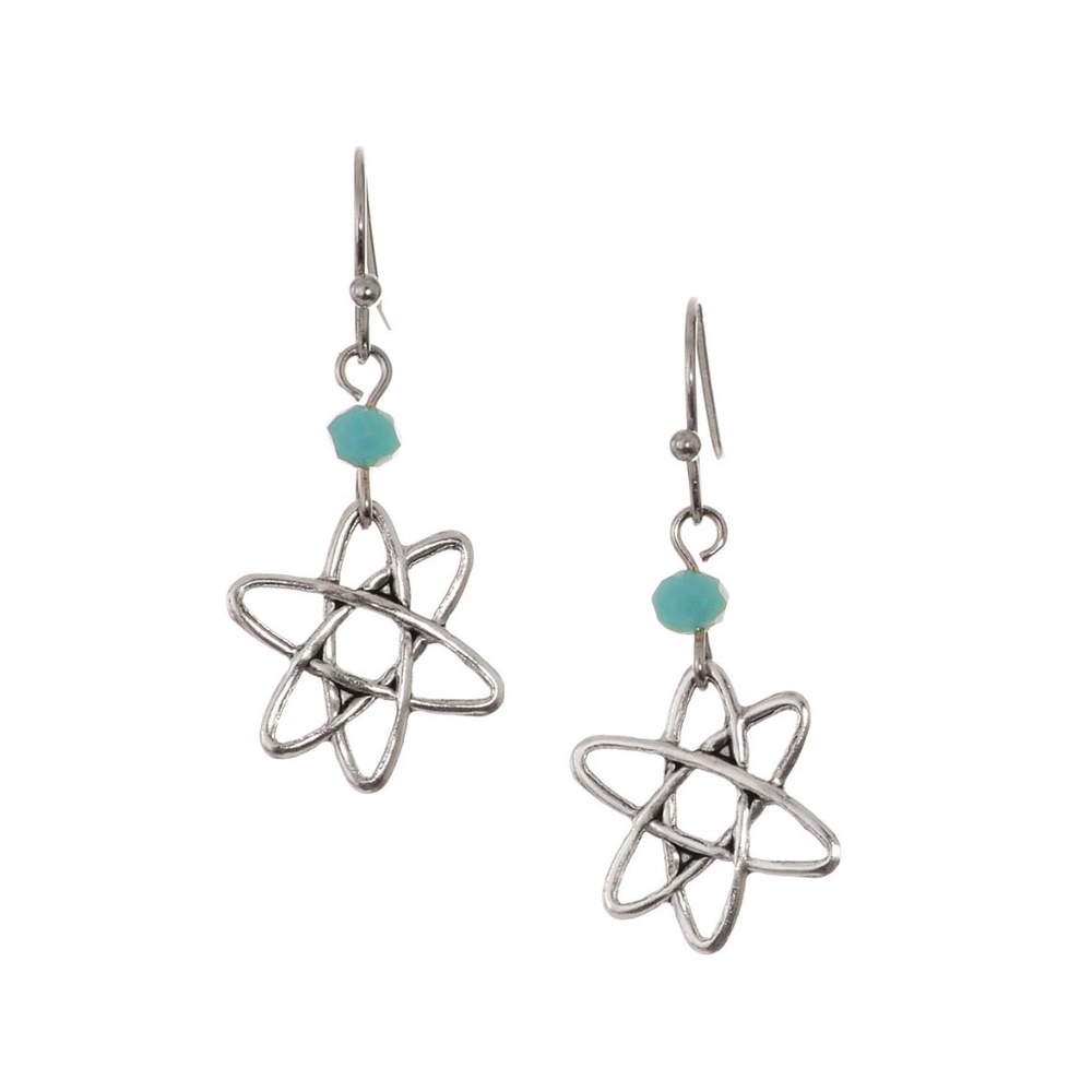 NEW Awesomely Atomic Earrings Space Age Retro Sci Fi Science